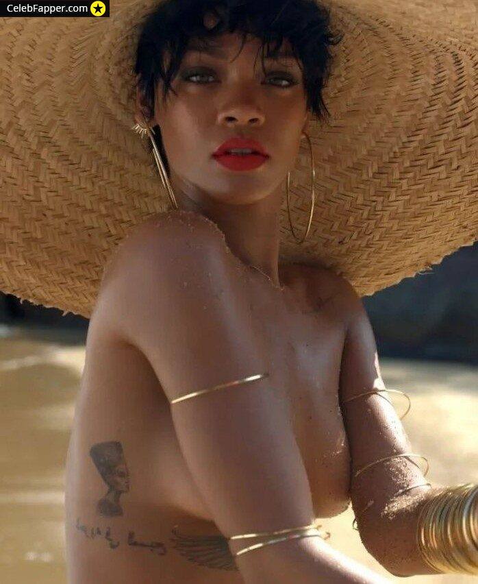 rihanna fap tits boobs breast